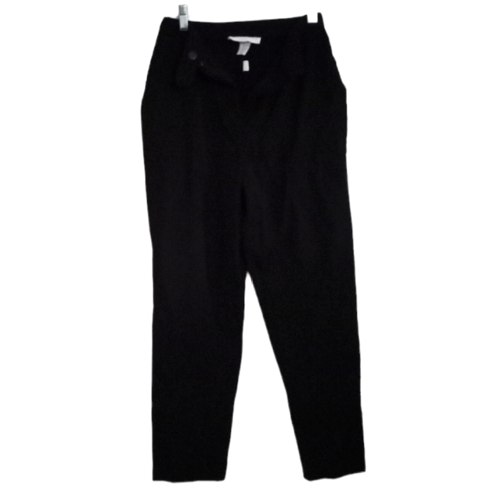 Carol Horn Workshop Pleated Black Trousers- Size: 8P